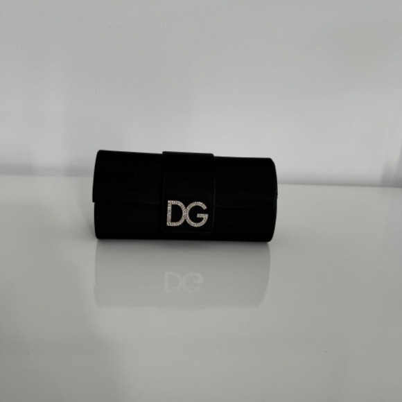 Vintage Dolce & Gabbana Women\'s Sunglass Frames Only & Case DG 6003-B Black Rare